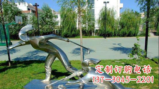 衢州不锈钢冰壶雕塑艺术与运动的完美结合