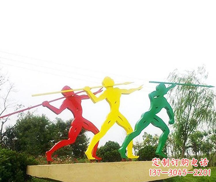 衢州不锈钢彩色标枪雕塑精美而富有意义