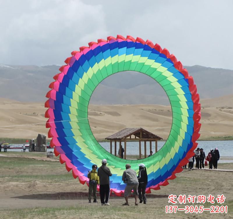 衢州不锈钢彩色圆环雕塑