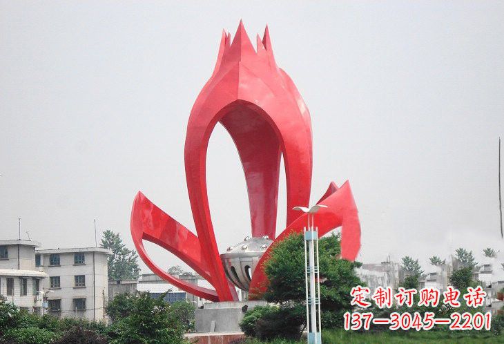 衢州不锈钢莲蓬雕塑——艺术的缩影