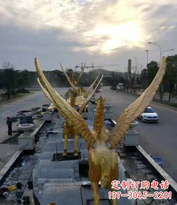 衢州不锈钢城市飞龙——雕塑作品精美绝伦