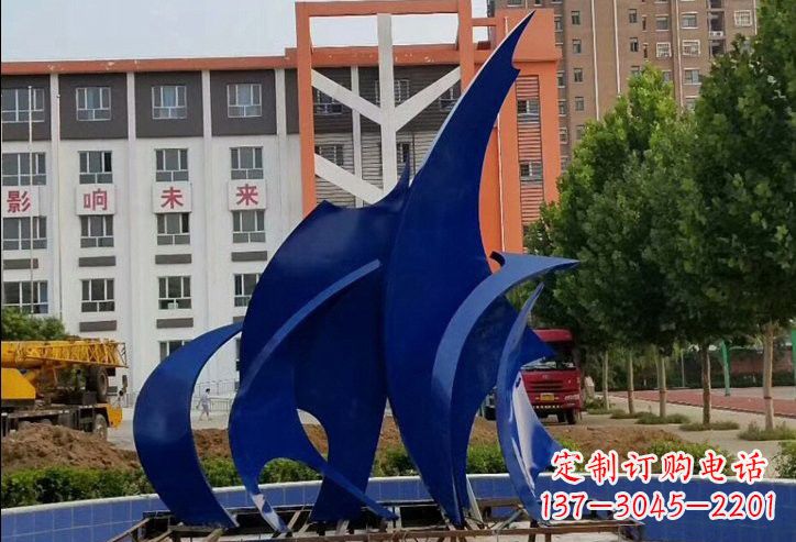 衢州不锈钢船帆雕塑象征着自由和希望