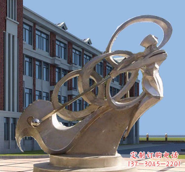衢州不锈钢制作的高尔夫球雕塑