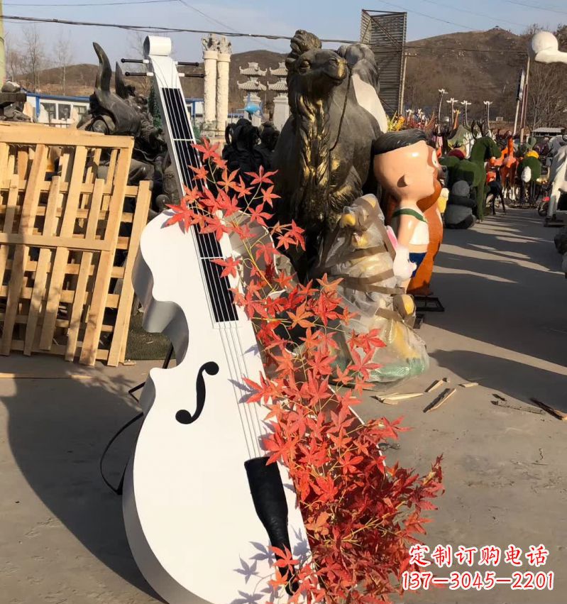 衢州不锈钢大提琴雕塑—精致的艺术精品