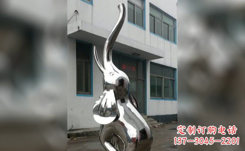 衢州精致的不锈钢大象雕塑