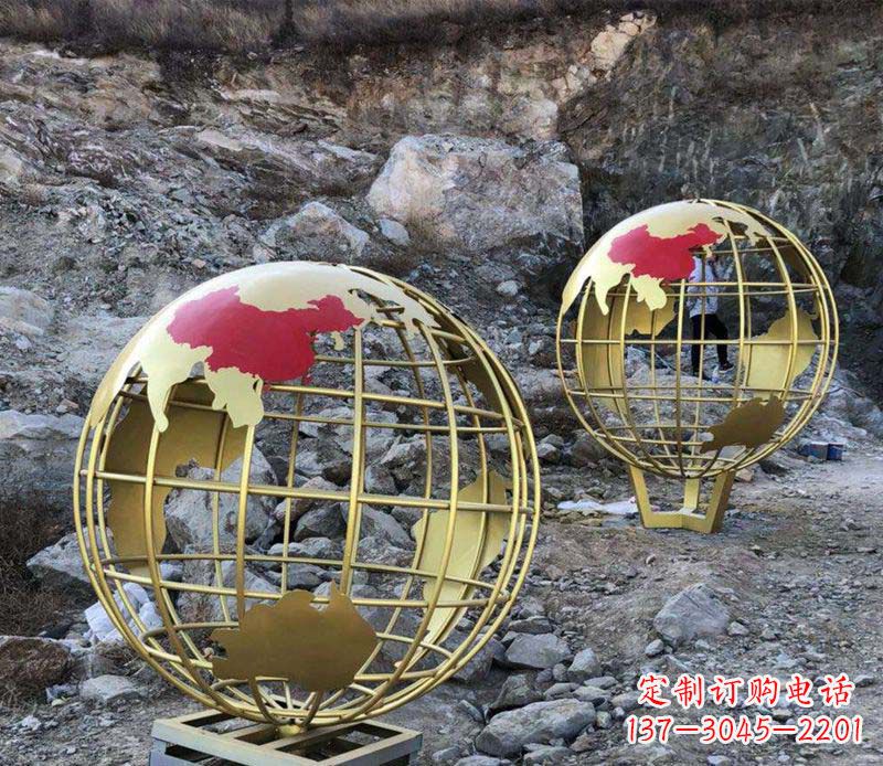 衢州不锈钢制作的地球雕塑