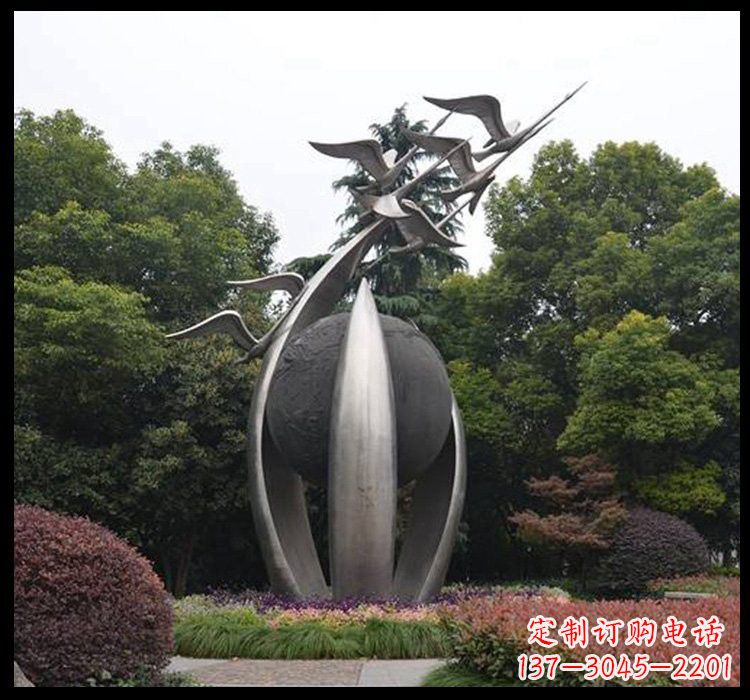 衢州不锈钢天鹅雕塑