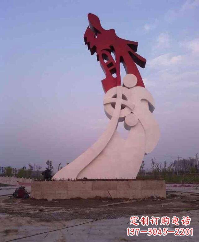 衢州不锈钢抽象龙城市景观雕塑