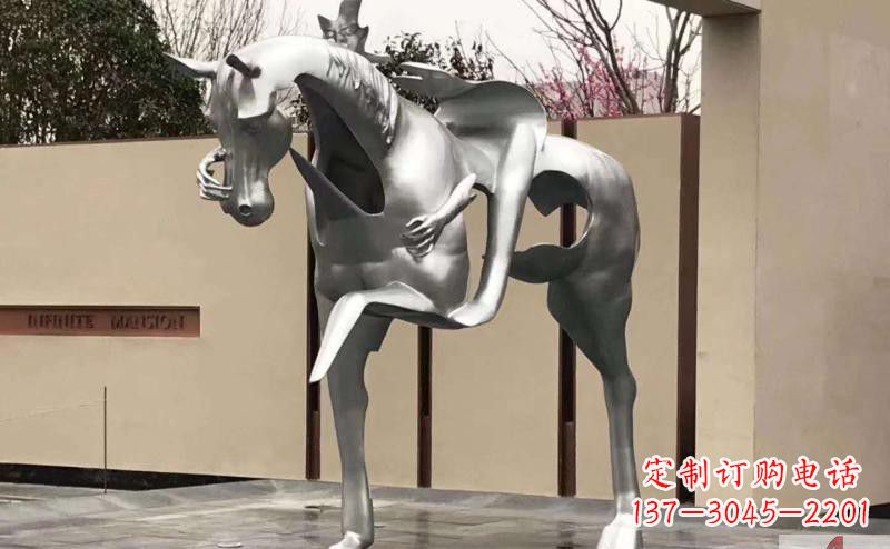 衢州不锈钢骑马雕塑精美外形与经久耐用