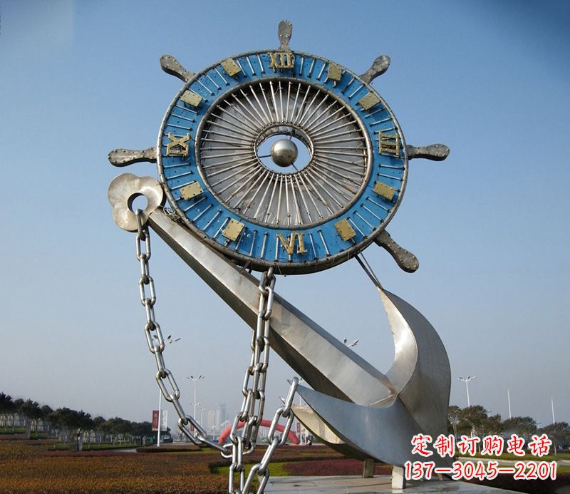 衢州不锈钢船舵雕塑展现精湛工艺