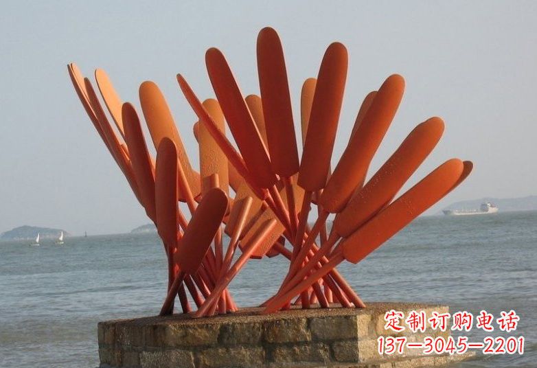 衢州不锈钢船桨雕塑