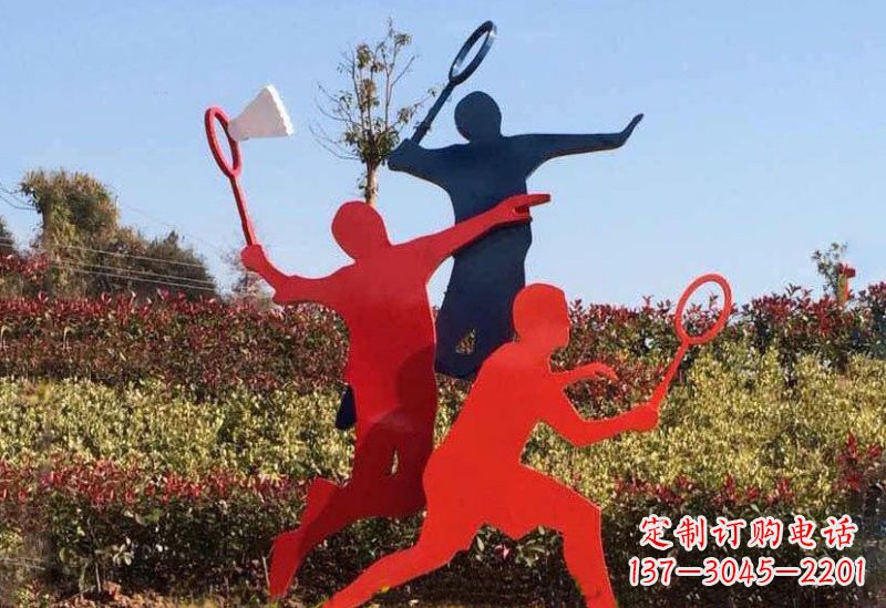 衢州不锈钢羽毛球雕塑精美绝伦