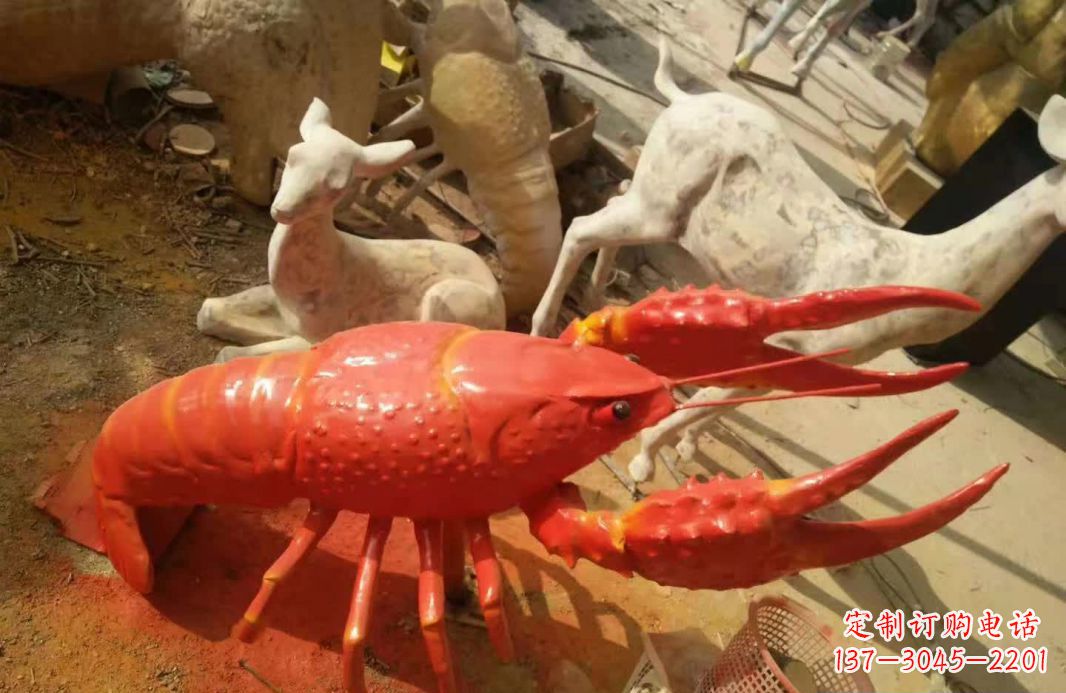 衢州不锈钢大龙虾雕塑象征着力量与美丽