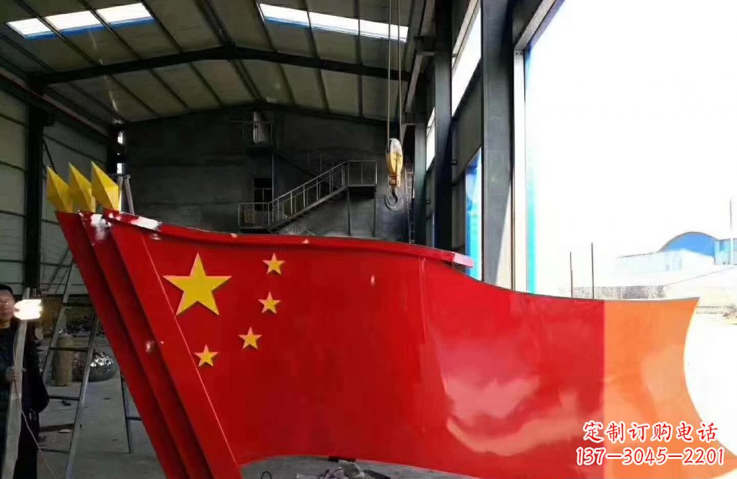 衢州不锈钢党旗雕塑象征着中国共产党的伟大