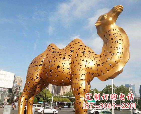 衢州不锈钢锻造骆驼雕塑