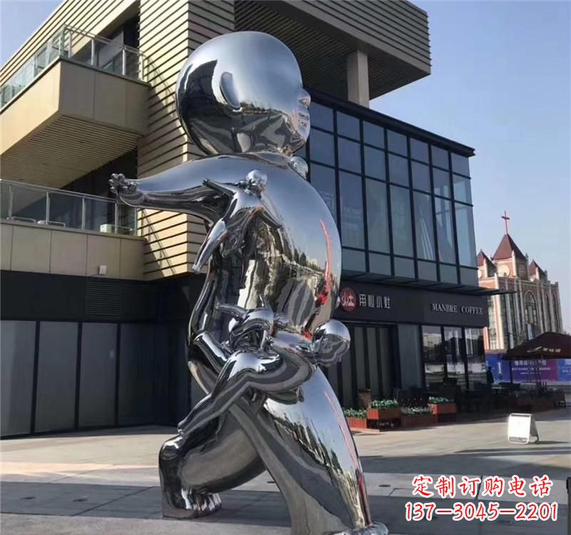 衢州不锈钢儿童雕塑精致的艺术之作