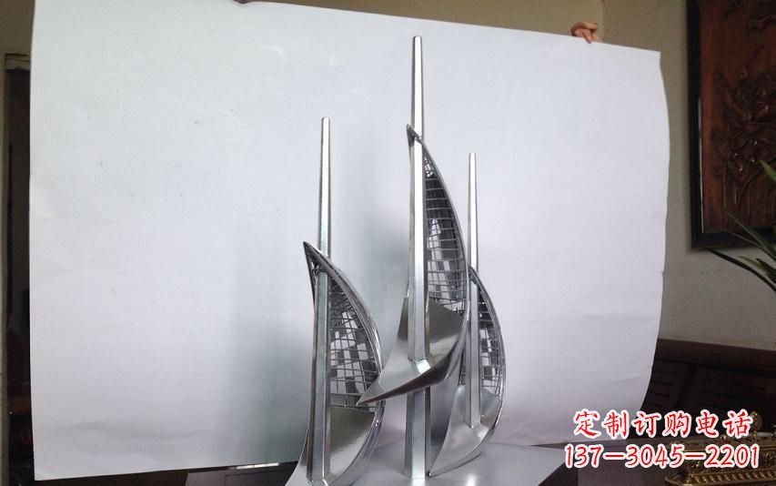 衢州不锈钢帆船雕塑传承精神的象征
