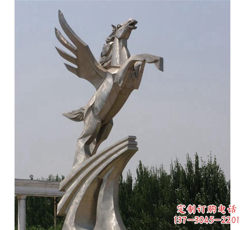 衢州不锈钢飞马雕塑精美雕塑艺术
