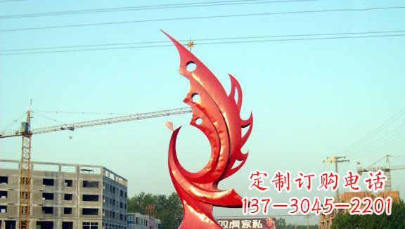 衢州凤凰城市的不锈钢雕塑