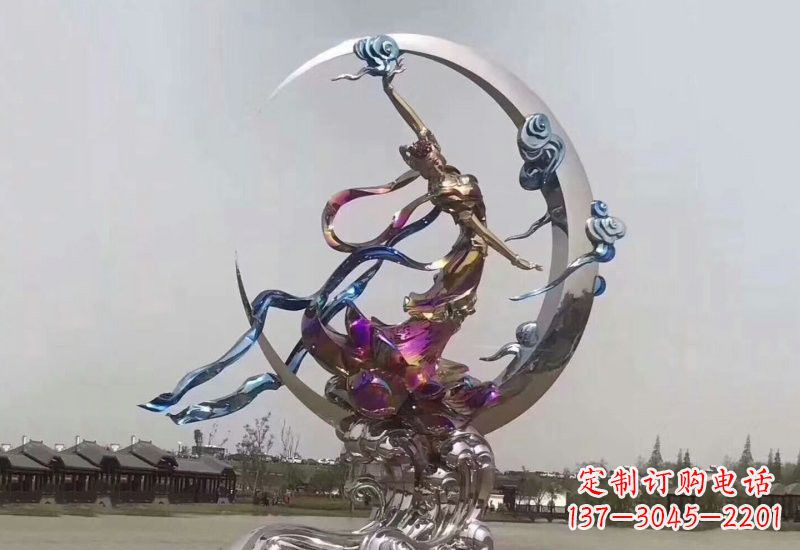 衢州不锈钢嫦娥奔月雕塑