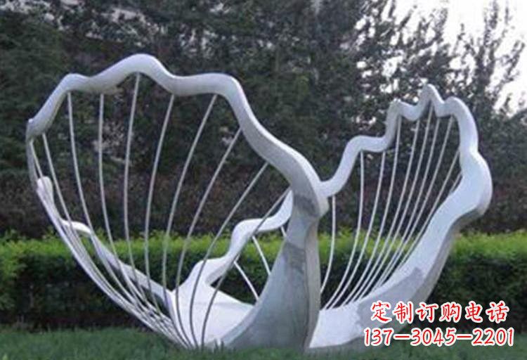衢州不锈钢公园的镂空贝壳雕塑