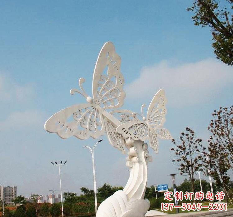 衢州不锈钢广场蝴蝶雕塑
