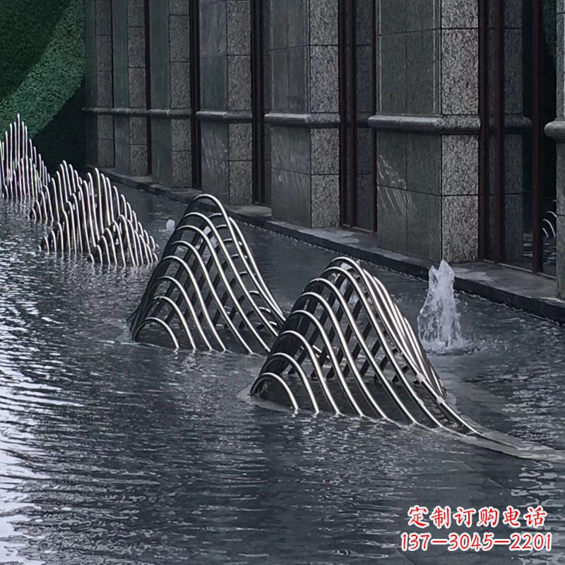 衢州不锈钢假山水景雕塑