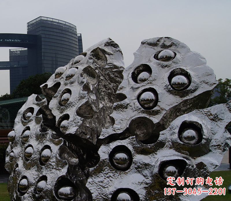 衢州不锈钢莲蓬雕塑精美绝伦