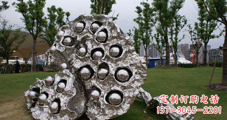 衢州不锈钢莲蓬景观雕塑1