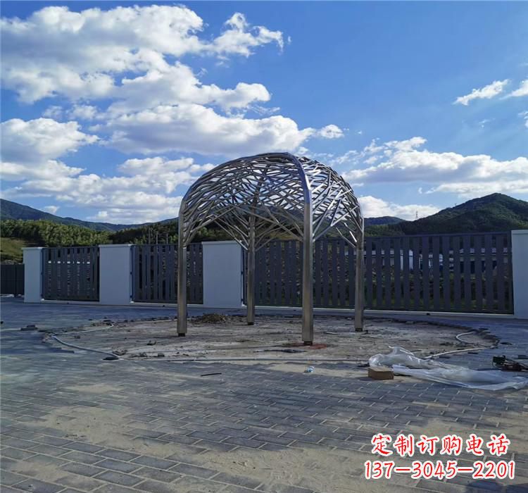 衢州不锈钢凉亭雕塑