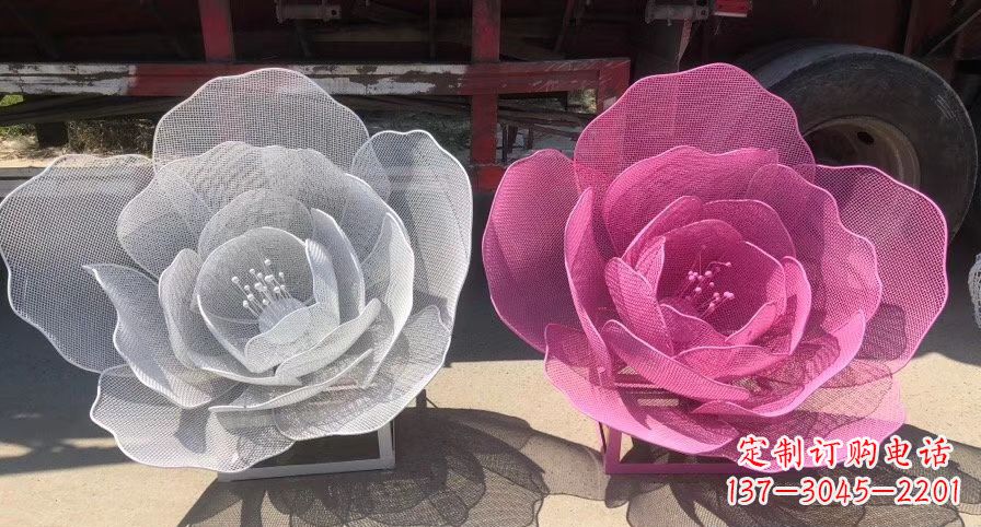 衢州不锈钢荷花雕塑,给公园带来优雅美景