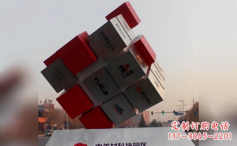 衢州不锈钢魔方雕塑艺术精灵的精彩表现