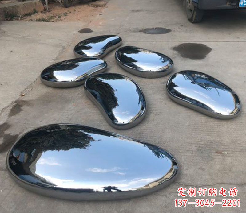衢州不锈钢水滴公园雕塑