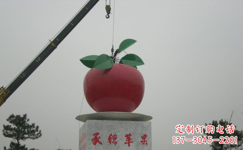 衢州不锈钢苹果雕塑艺术与美学的完美结合