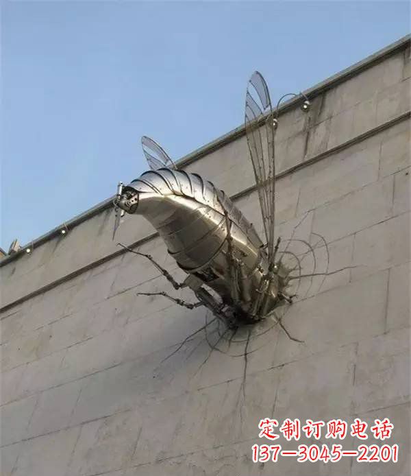 衢州美丽的不锈钢无头动物雕塑