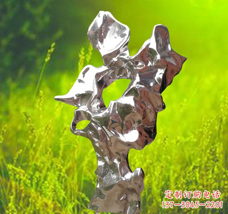 衢州太湖石雕塑精致的不锈钢艺术