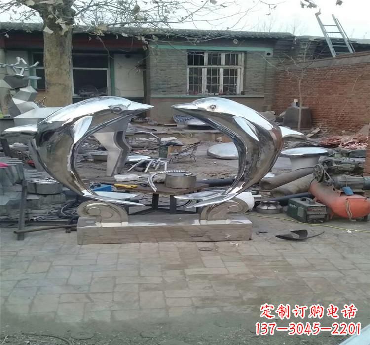 衢州不锈钢海豚雕塑——精美之选