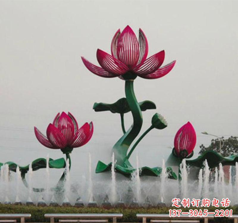 衢州不锈钢莲花雕塑