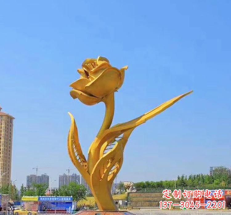 衢州精美不锈钢紫荆花雕塑
