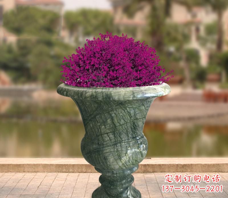 衢州白玉景观花盆雕塑让你的景观更加美观