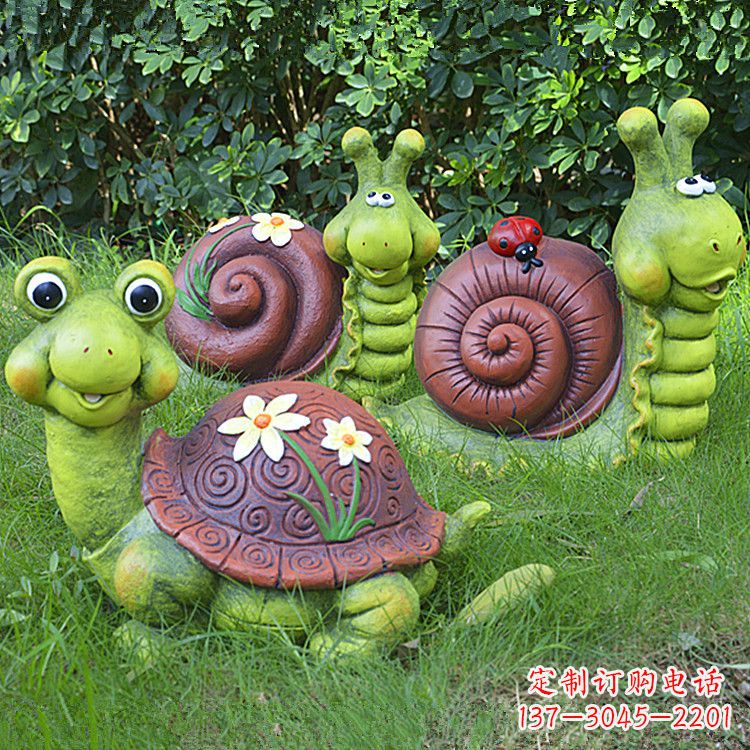 衢州蜗牛雕塑——精致的草坪小动物装点