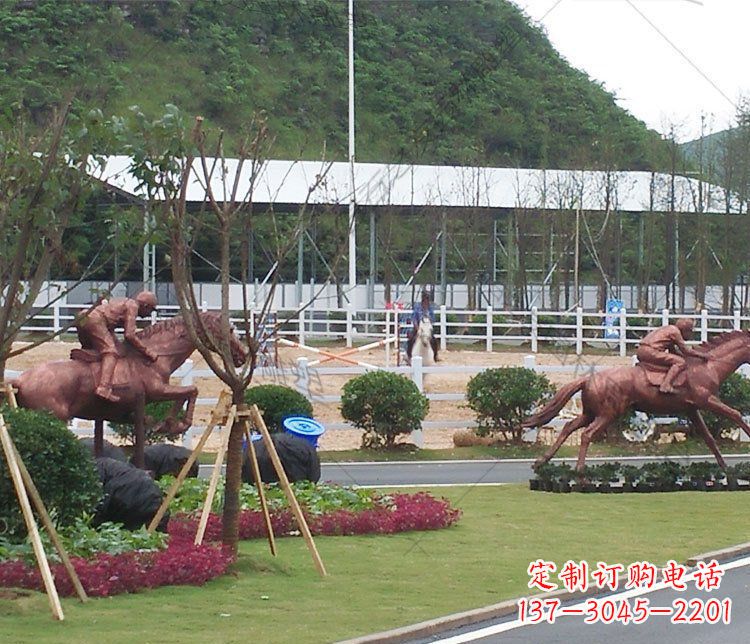 衢州雕塑艺术以马为主题的铜雕摆件
