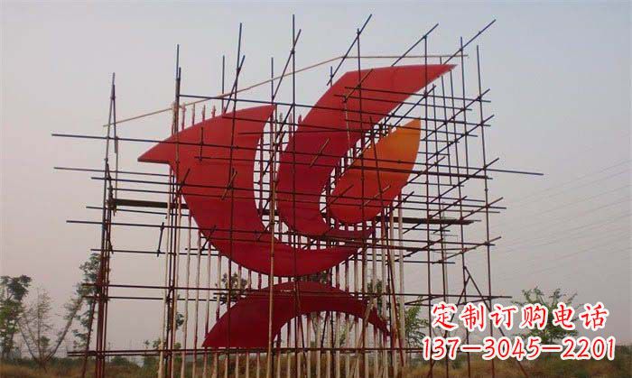 衢州城市和平鸽雕塑传递和平信息
