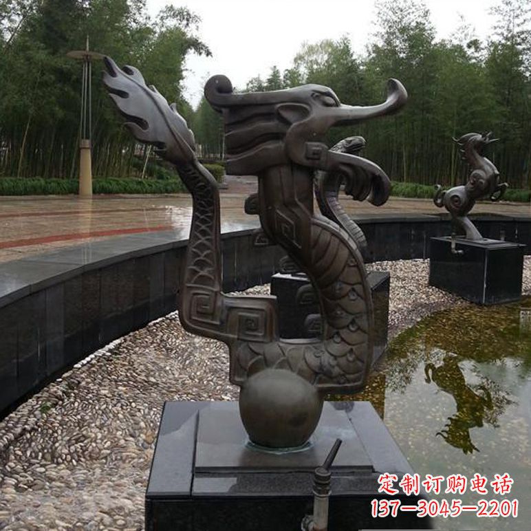衢州城市十二生肖喷泉雕塑