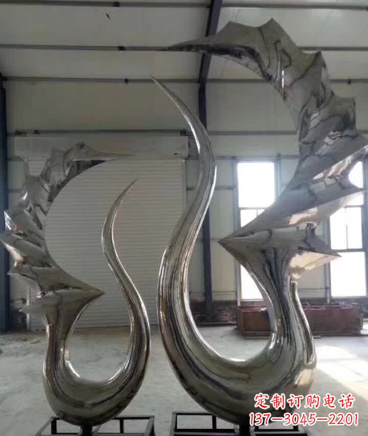 衢州抽象天鹅不锈钢雕塑