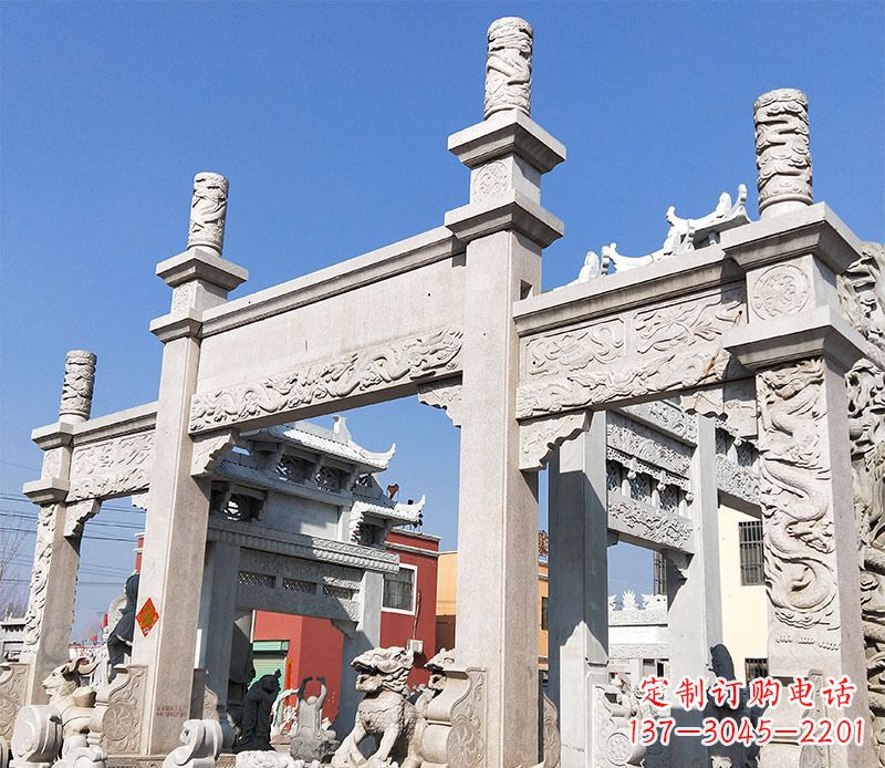 衢州村庄牌坊石雕——记录着悠久历史的传承