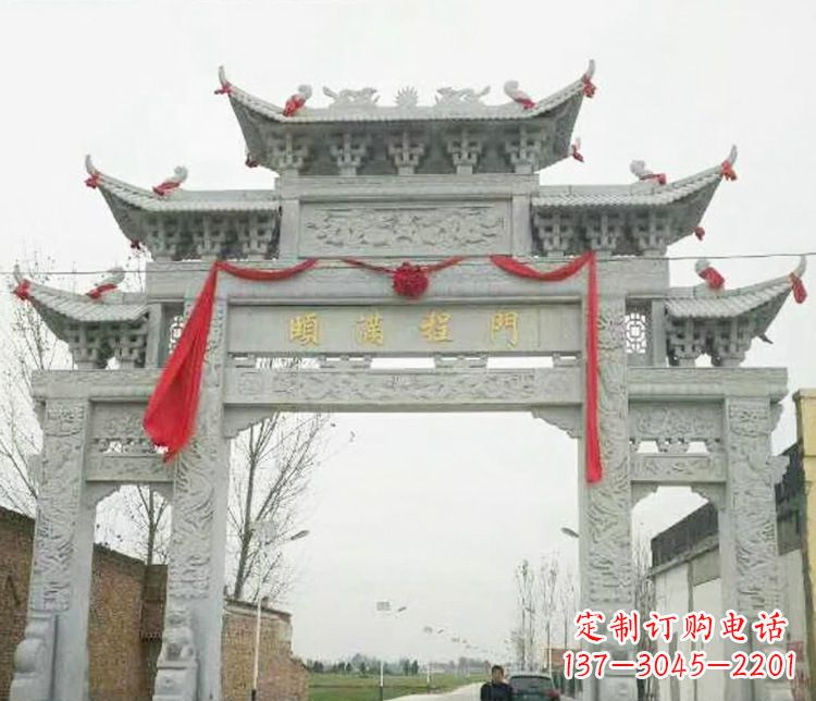 衢州牌坊雕塑纪念历史,传承文化