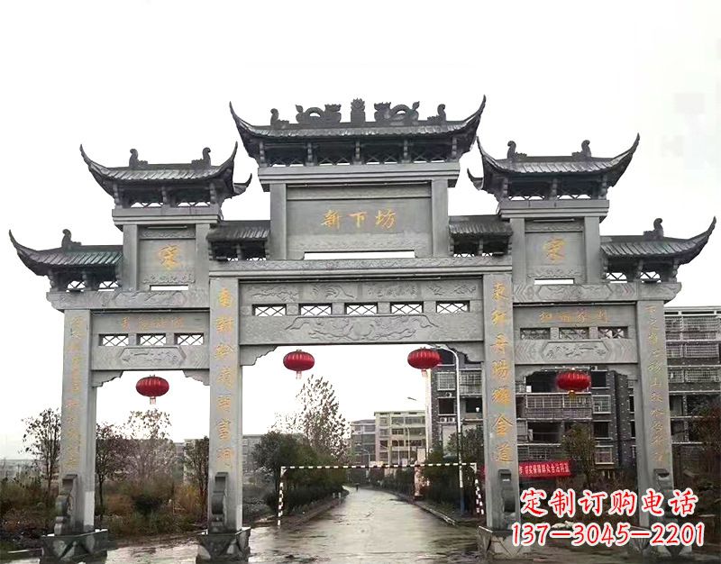 衢州村庄石牌坊雕刻传统工艺的精美瑰宝