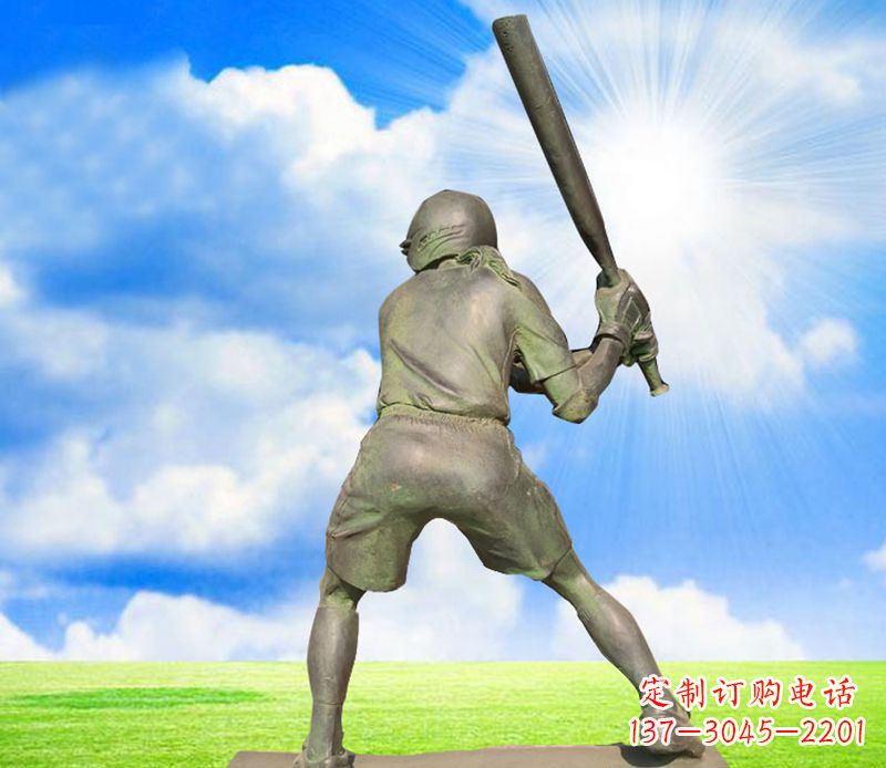 衢州纪念棒球精美的棒球雕塑