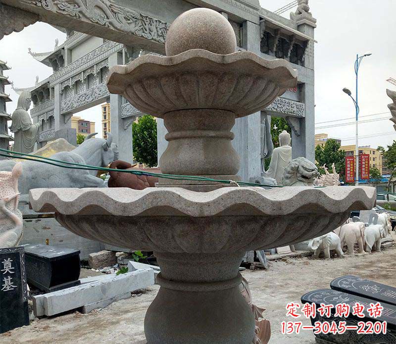衢州大理石多层喷泉石雕